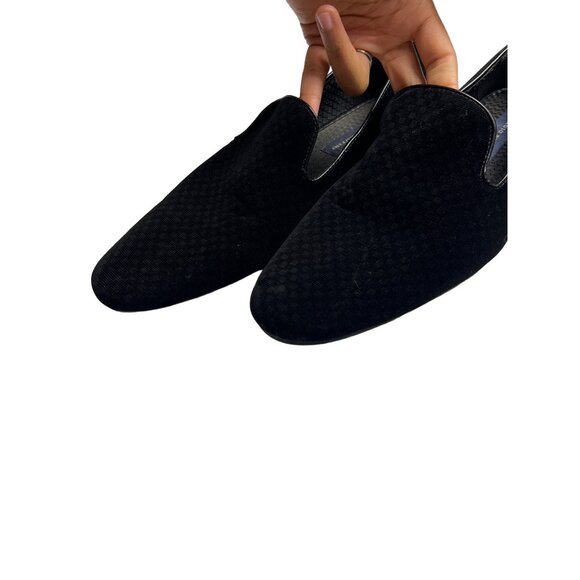 Giorgio Brutini Mens Black Velvet Quilted Loafers Size 13 US Men evening formal - Picture 4 of 9